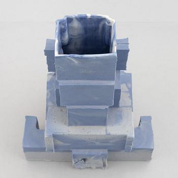 Carl Sandgren, a vase/sculpture, "Intermodal vase", ed. 1/1, executed in his own studio Gustavsberg circa 2015.