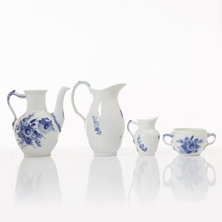 A 53-piece 'Blå Blomst' porcelain coffee service, Royal Copenhagen, Denmark.