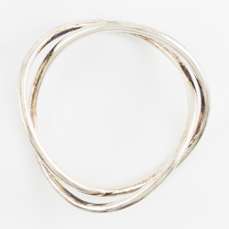 Firma Georg Jensen, armring, sterlingsilver.