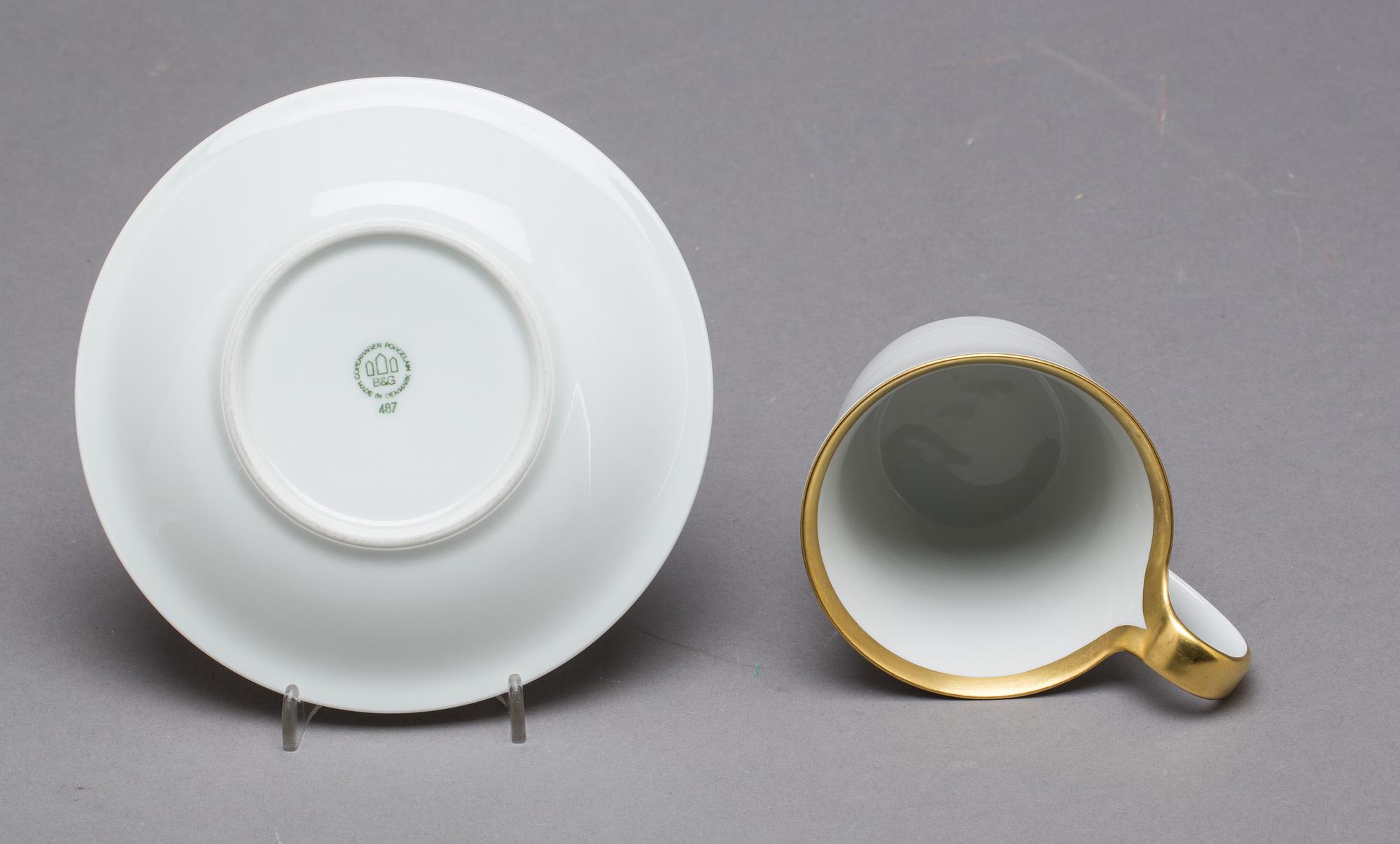 CHOKLADKOPPAR, 12 st, porslin, Bing & Gröndal.