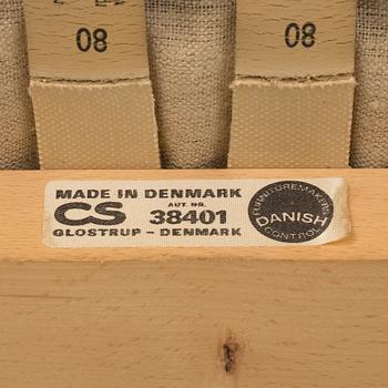 A 1960's Danish sofa, with 2 easy chairs and 2 tables by Glostrup.