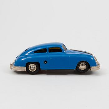 A tinplate Gescha "Porsche Sixmobil" Germany 1950s.