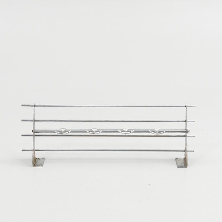 Mogens Mogensen, Hat rack, chrome-plated metal, second half of the 20th century for Albin Karlsson's Metal Factory, Eskilstuna.