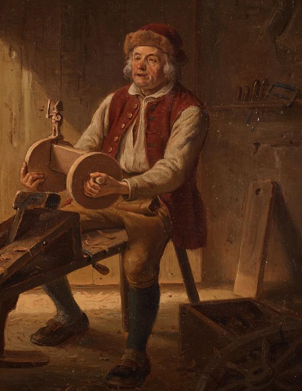 Bengt Nordenberg, I verkstaden.
