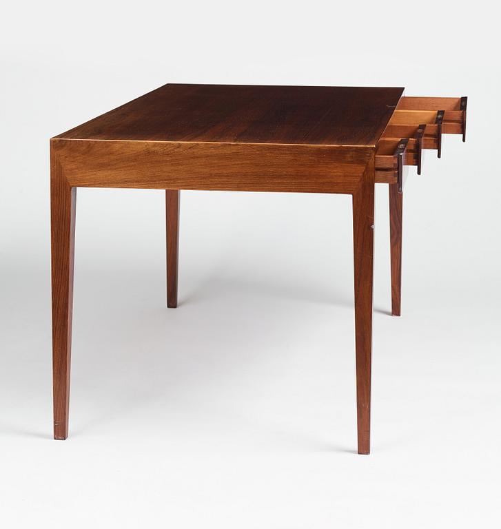 Severin Hansen, a palisander desk, Haslev Møbler, Denmark 1960s.