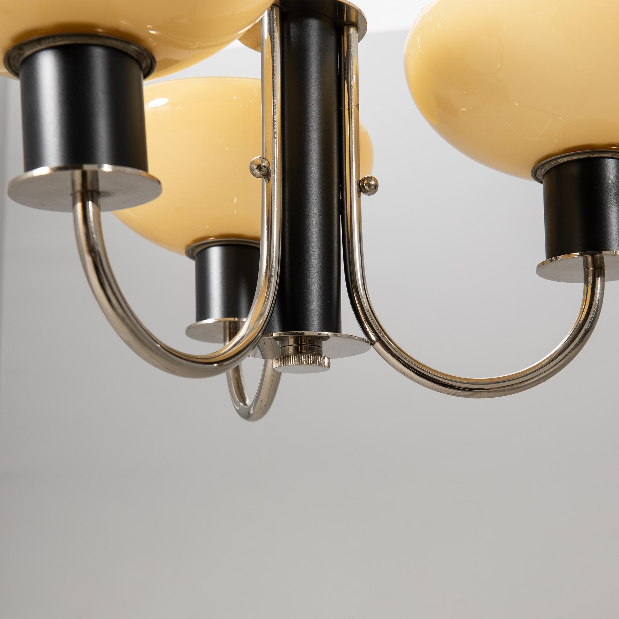 Erik Tidstrand, ceiling lamp, model "28890", Nordiska Kompaniet, 1930s-40s.