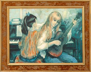 Martha Moore, oil on canvas signed.