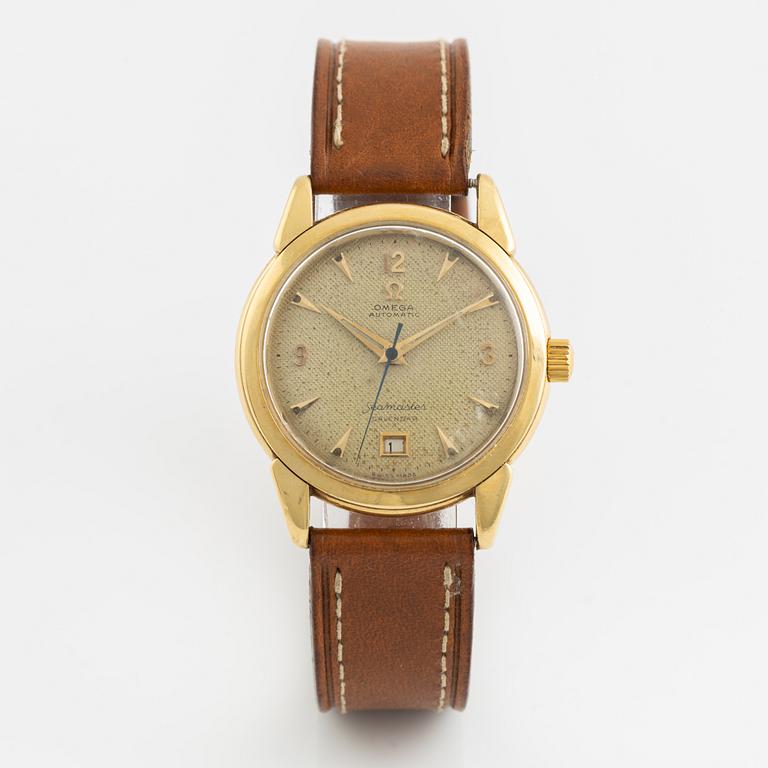 Omega, Seamaster, Calendar, "Honeycomb Dial", wristwatch, 35 mm.