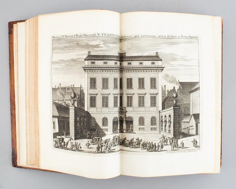 The greatest Swedish topographical work, with 354 engraved plates.