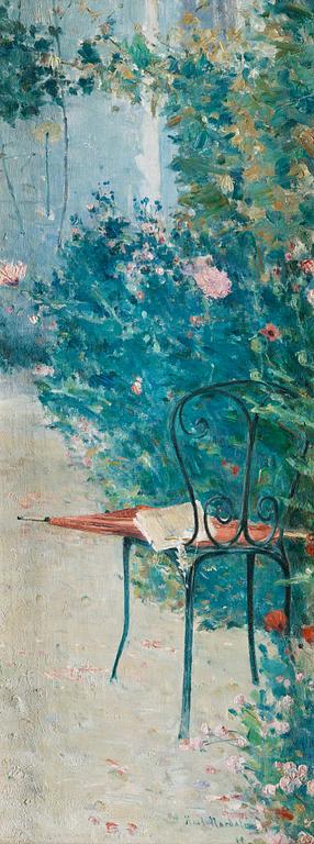 Karl Nordström, "Trädgård, Grez".