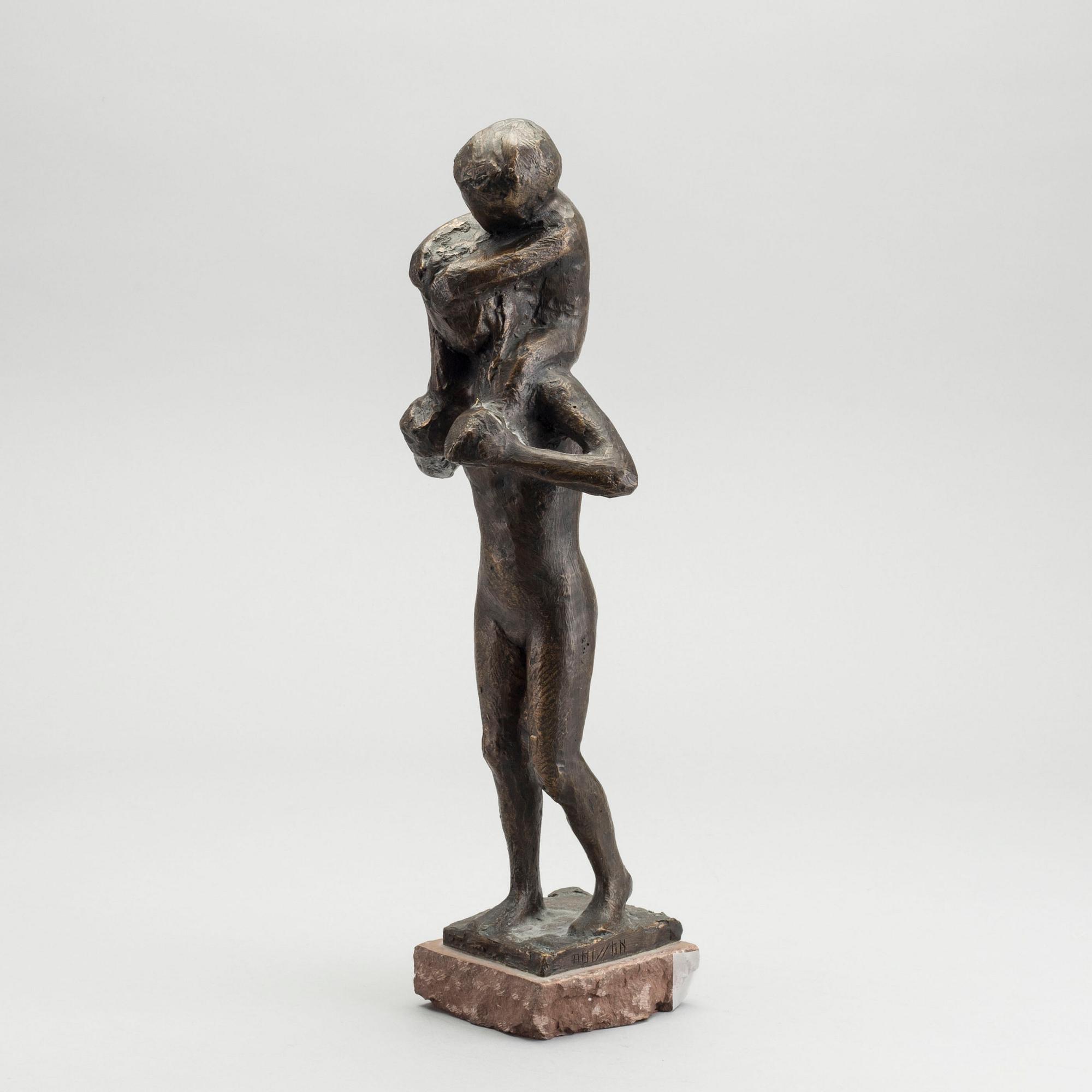 AXEL OLSSON, Skulptur, brons signerad.