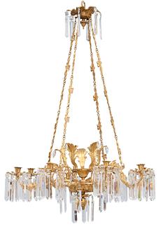 TAKKRONA, biedermeier, 1800-talets mitt. Höjd 101 cm.