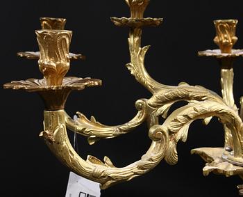 LJUSKRONA, mässing, rokokostil. 1900-tal. H ca 51.