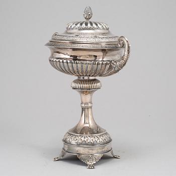 A 1830/40's silver sugar bowl by Johan Wahlström Jönköping.
