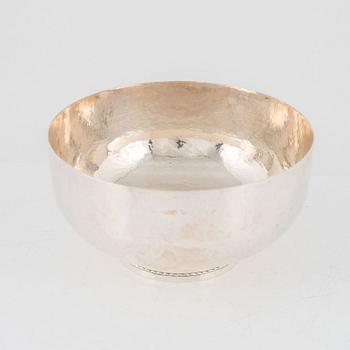 Ingrid Råström, skål, silver, CG Råström, Stockholm 1975.