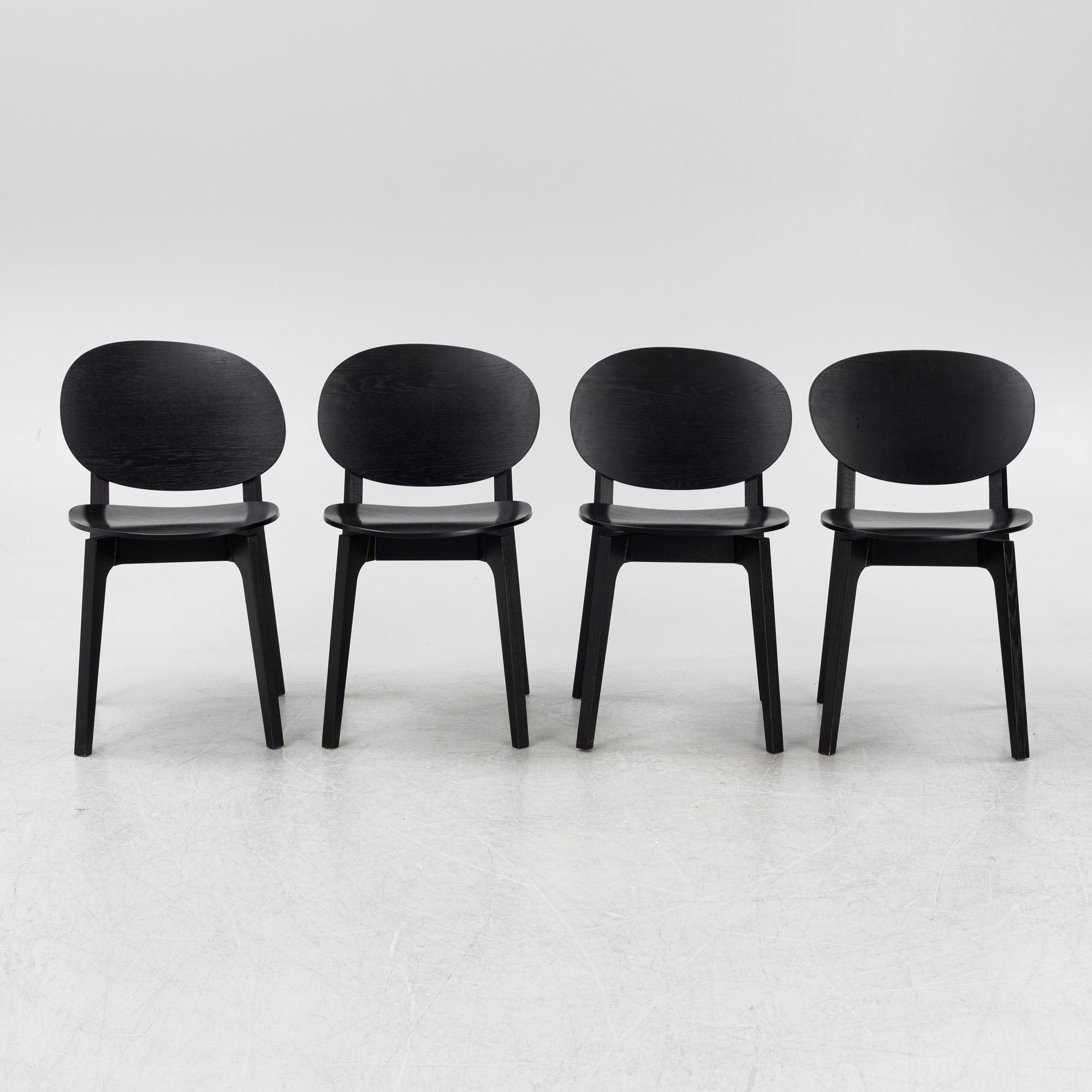 Claesson Koivisto Rune, a set of four 'Olive' chairs, Swedese.