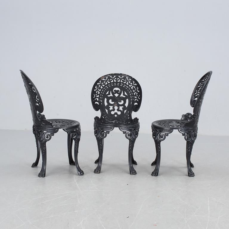 TRÄDGÅRDSMÖBEL, 4 delar, aluminium, 1900-talets senare del.