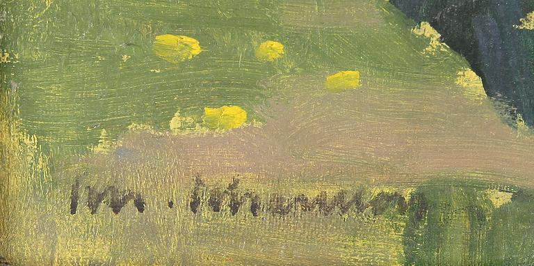 JOHAN JOHANSON, olja på duk, signerad.