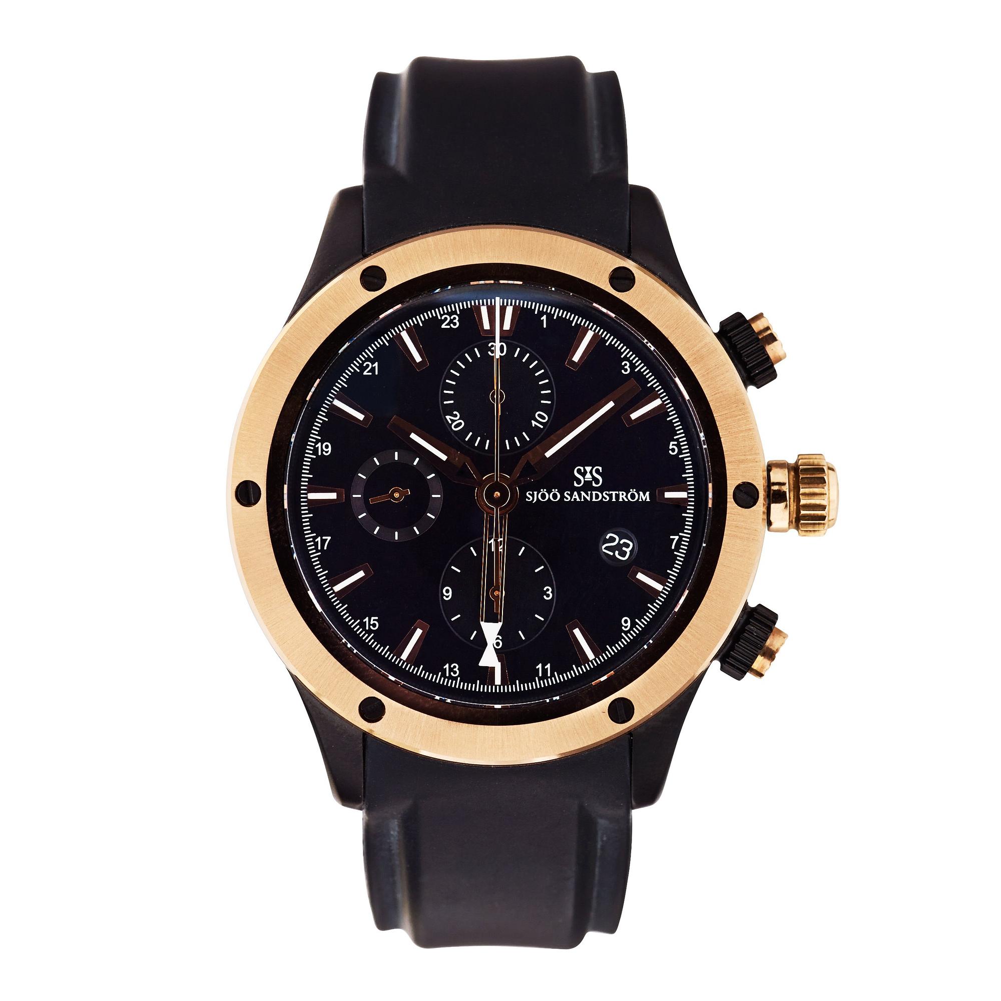 Sjöö Sandström - UTC Extreme Black Gold I. Stål. Ø 44mm. 2007.
