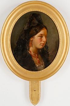 OKÄND KONSTNÄR, olja på duk, ej signerad, 1800-tal.