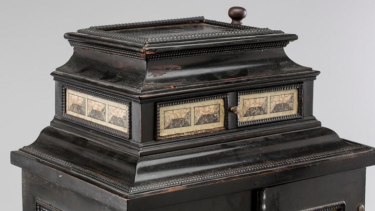 KABINETTSKÅP, barock, 1600-tal.