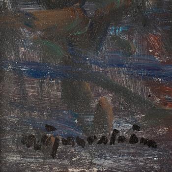 HUGO ÖFVERSTRÖM, olja på pannå, signerad.