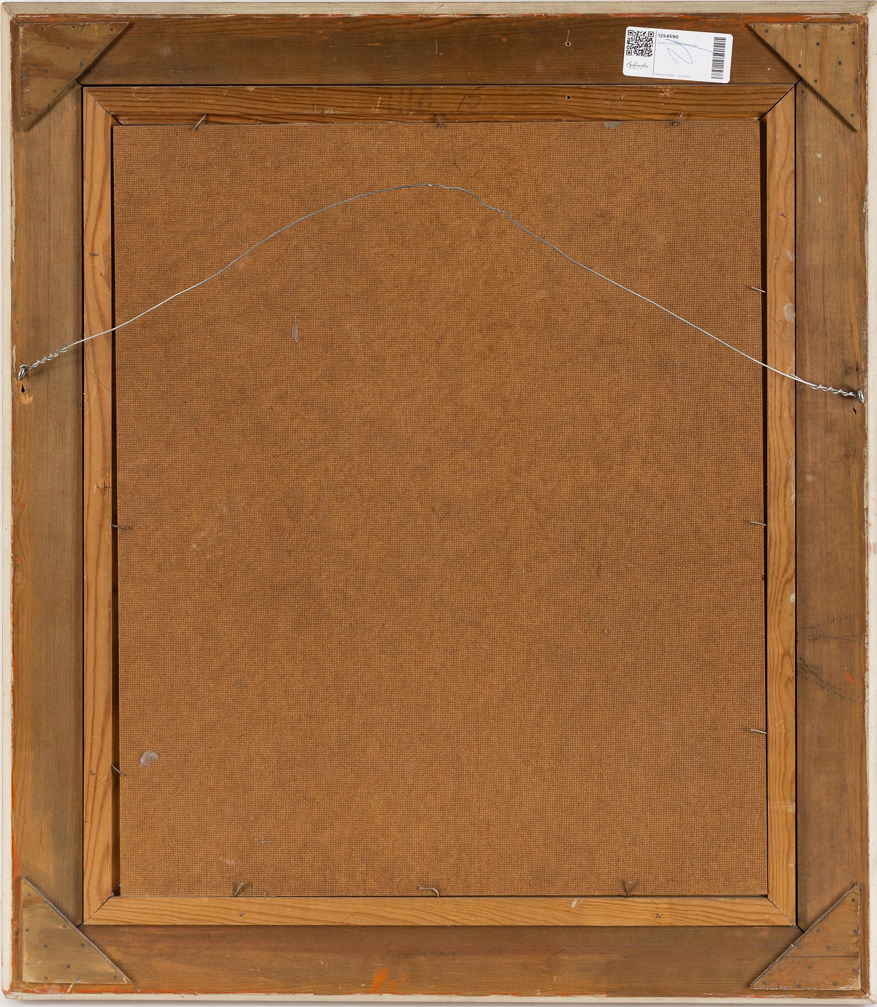 ISAAC GRÜNEWALD, oil on masonite, signed Grünewald.