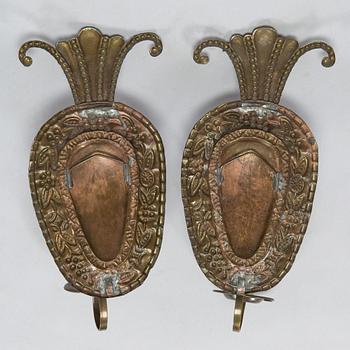 Paavo Tynell, a pair of 1930's wall sconces 'MD 10' for Taito Finland.