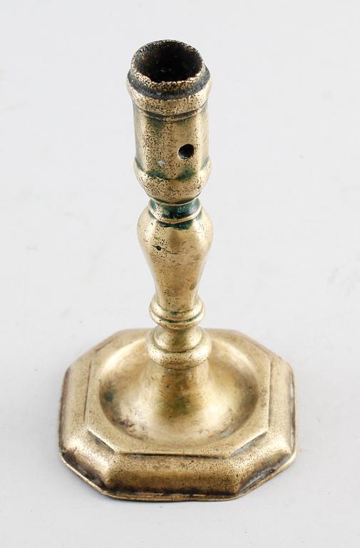 LJUSSTAKE, brons, 1700-tal.