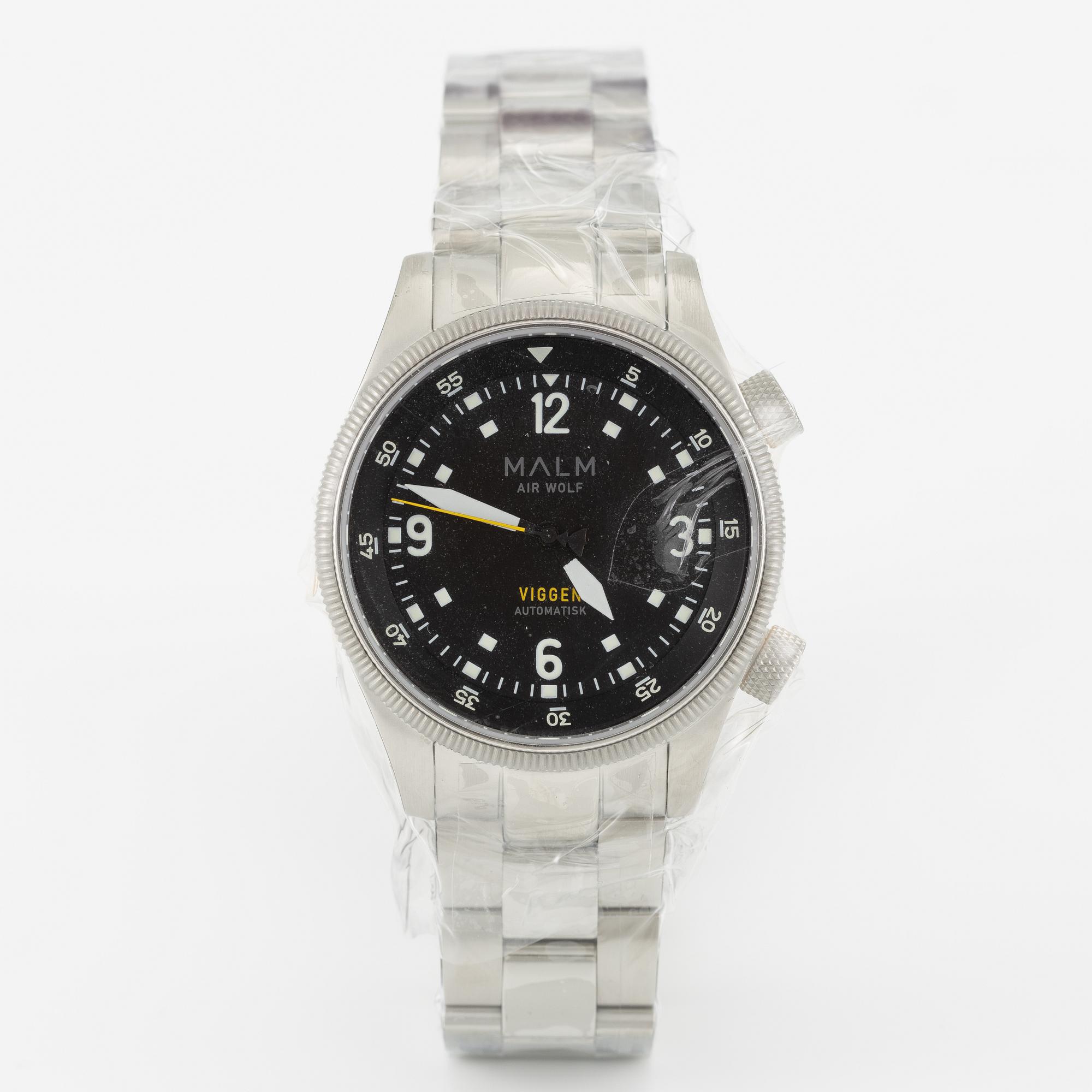 Malm, Air Wolf Viggen, armbandsur, 40 mm.