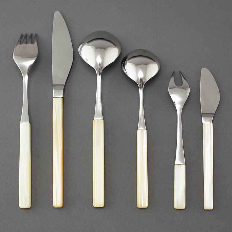 A set of 40pcs of tableware by Tias Eckhoff for Lundtofte, Denmark, second half of the 20th century.