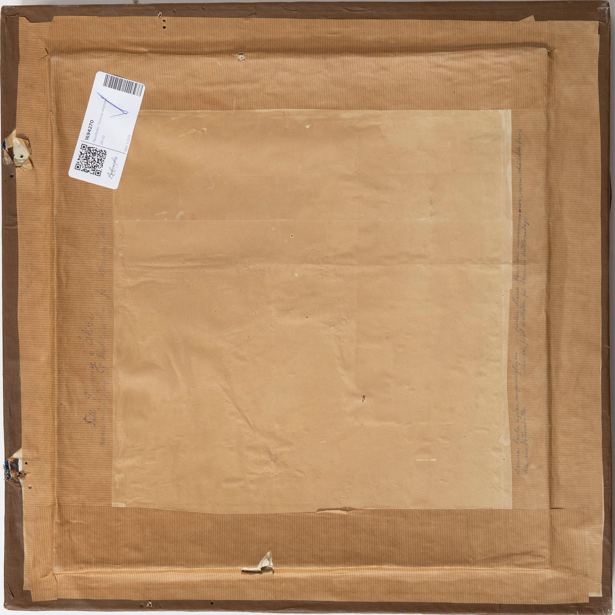 An Oscarian piece of hair craft, late 19th century/early 20th century.