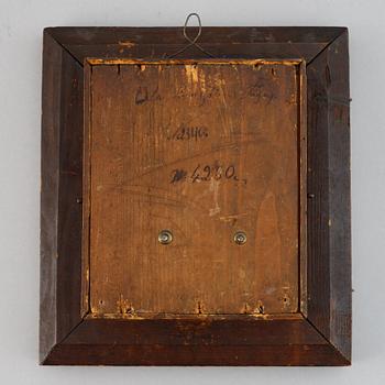 A Schwarzwald area wall pendulum clock with mechanical eye-movment, mid 19thcentury.