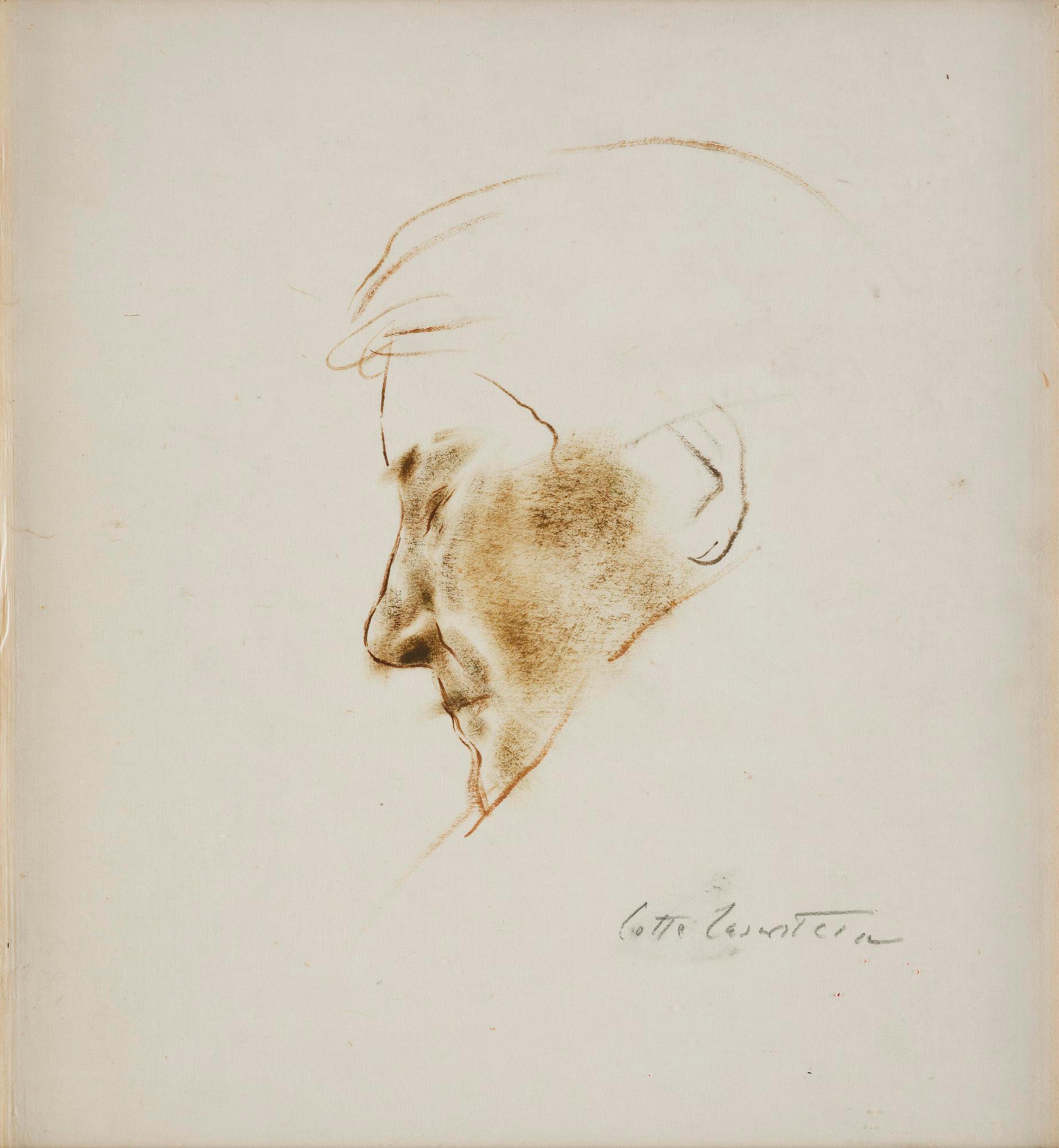 Lotte Laserstein, Portrait of a elederly lady.