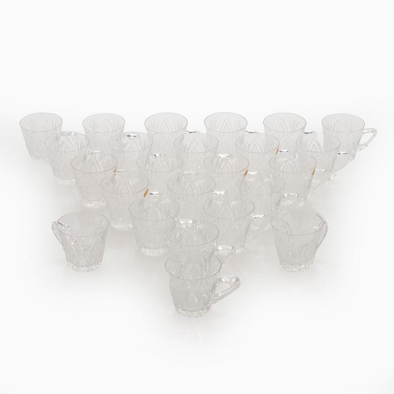 Bålskål samt muggar, 24 st , Tjeckoslovakien 1970-tal.