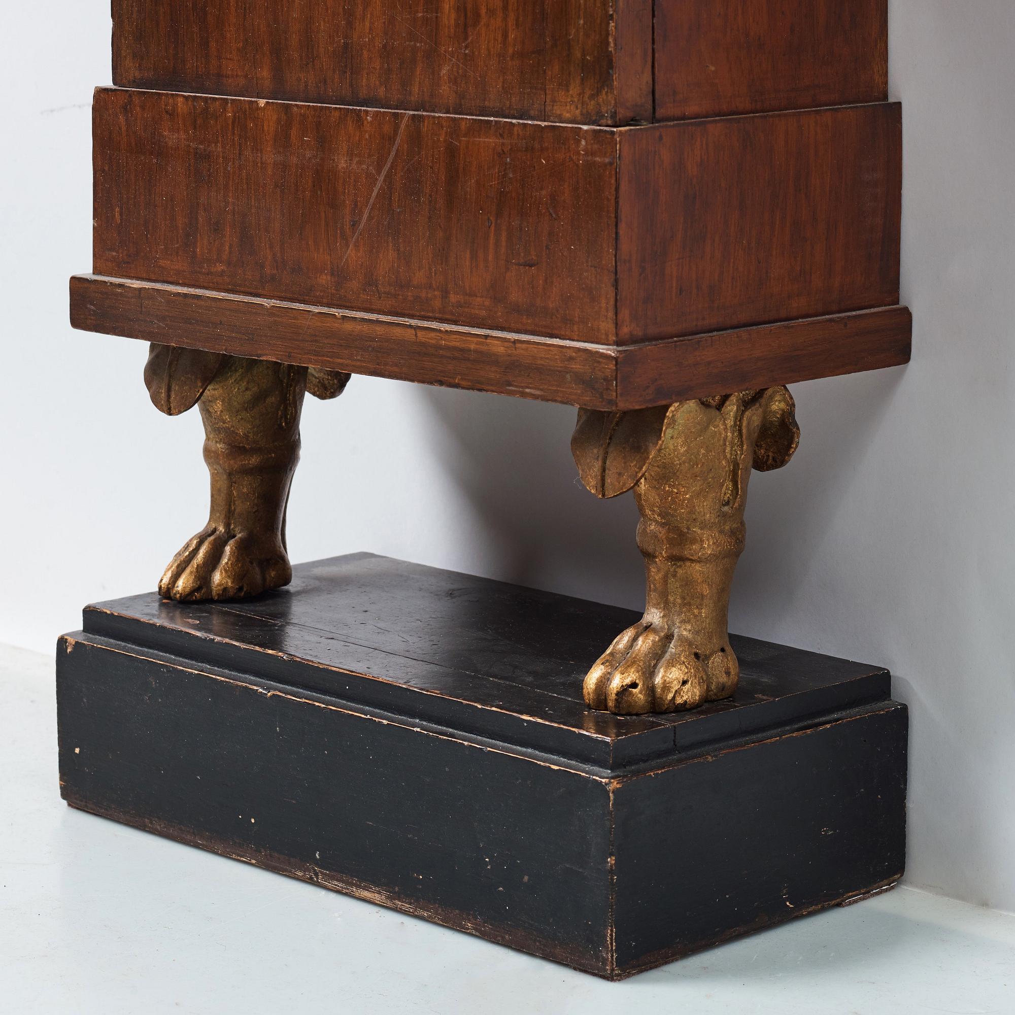 A Swedish Empire early 19th century longcase clock.