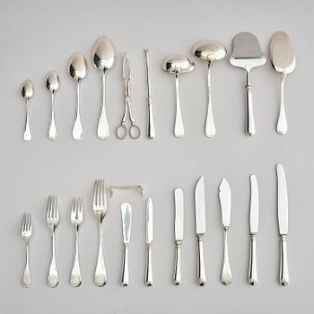 A Swedish silver cutlery set, 269 pieces, marks of AG Dufva, CG Hallberg et al., Stockholm 1925-1934.