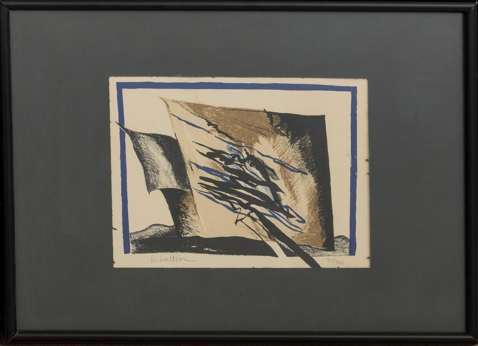 BO HULTÉN, lithograph in colours signed and numbered 301/700.
