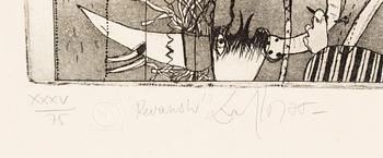 JORGO KRALLIS, färgetsning, signerad och numrerad XXXV/75 med blyerts.