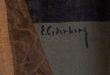 Eric Cederberg, Komposition med kvinnoansikte, frukter och kalla.