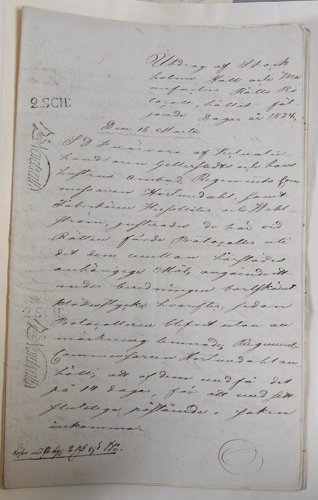 PARTI DOKUMENT, ca 40 st, Sverige 1700- och 1800-tal.