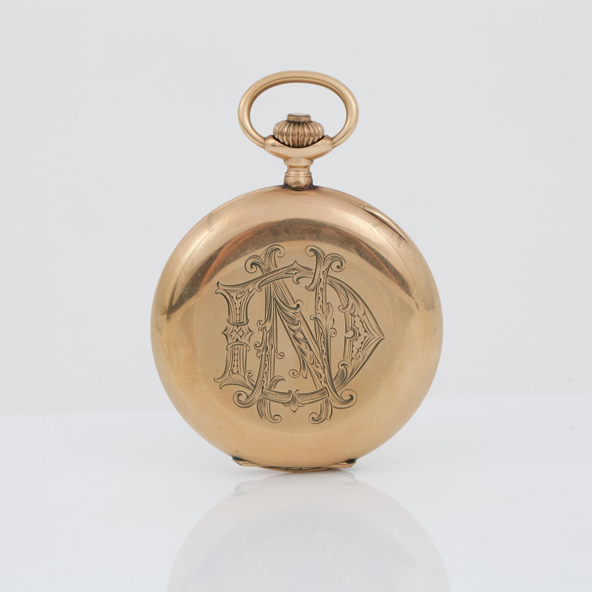 FICKUR, guld 14K, 1900-talets första hälft. Tot ca 96 gram.
