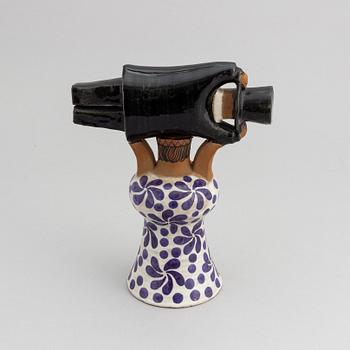 Lisa Larson, a stoneware figurine, 'Samhällsdebatten', Gustavsberg.