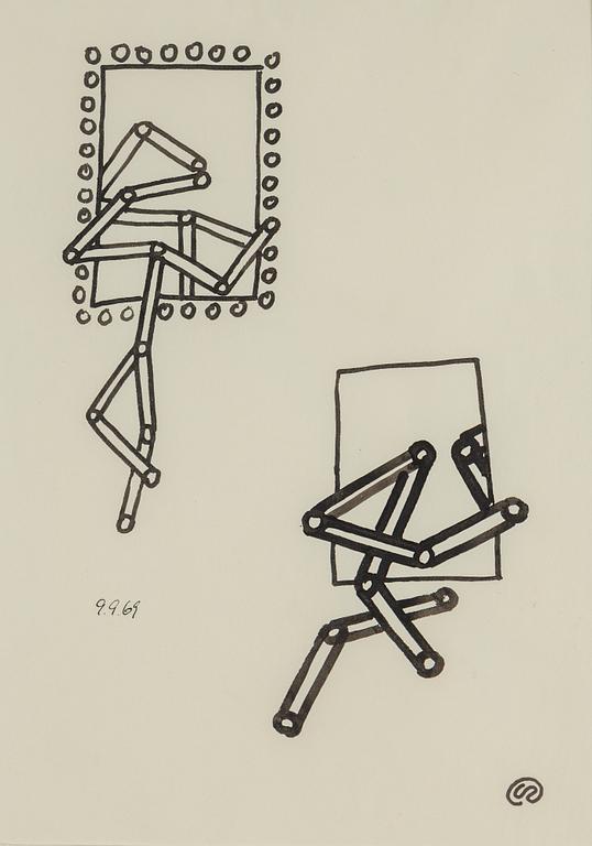 LENNART RODHE, ink, signed and dated 9.9.69.