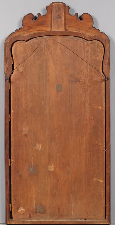 SPEGEL, senbarock, Busch & Echtler, märkt med Göteborgs hallstämpel, omkring 1700-talets mitt.