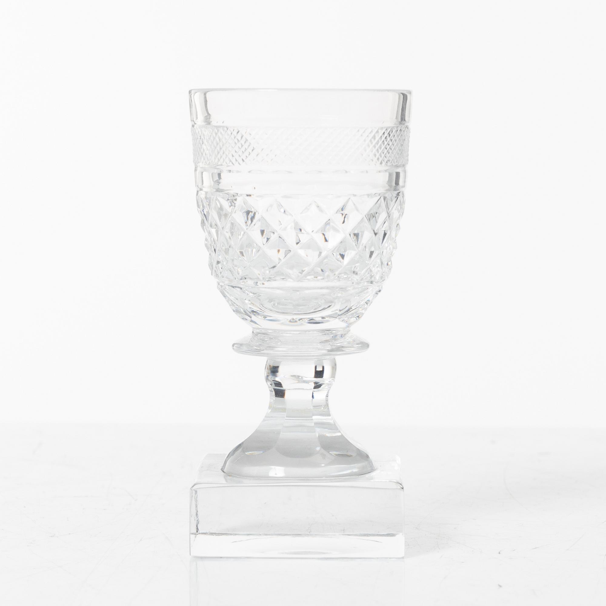 Elis Bergh, glasservis, 107 delar, "Kent", Kosta Boda.