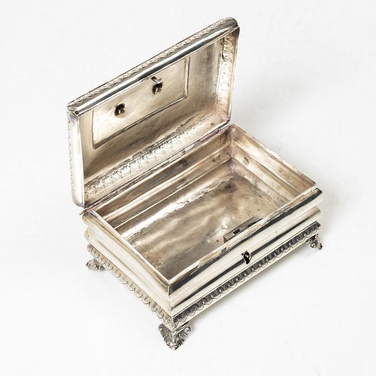 G.H. Adolph Reich, skrin, silver, empire, Berlin 1821-1841.