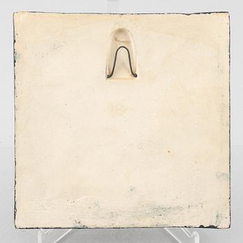 Lisa Larson, väggreliefer, 3 st, stengods, Gustavsberg.