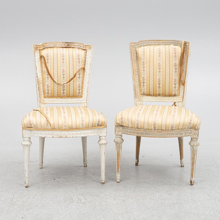 Chairs, a pair, late 18th century, Gustavian.