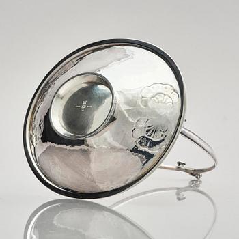 Georg Jensen, a sterling silver bowl, model no 543, design by Harald Nielsen, Copenhagen after 1945.